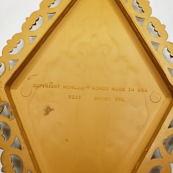 Vintage Gold Diamond Wall Plaques Decor Ornate - Picture 2 of 7